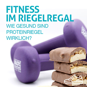 Fitness im Riegelregal