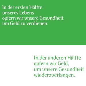 Die erste Hälfte...